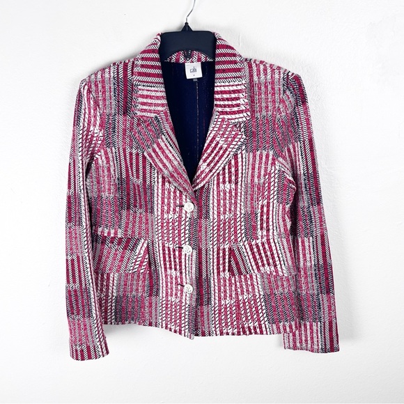 CAbi Jackets & Blazers - CABI Multicolored Long Sleeves Three Buttons Pockets Patchwork Blazer Medium